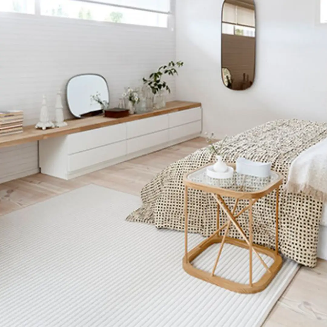 116151Raiwaystone_white_bedroom Modern minimalist bedroom design with neutral tones
