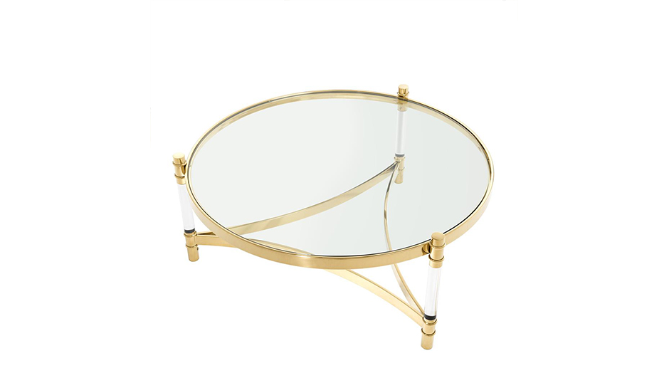 TRENTO GOLD COFFEE TABLE - Trenzseater