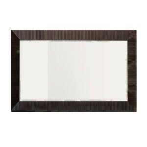 Rectangular black striped photo frame on white