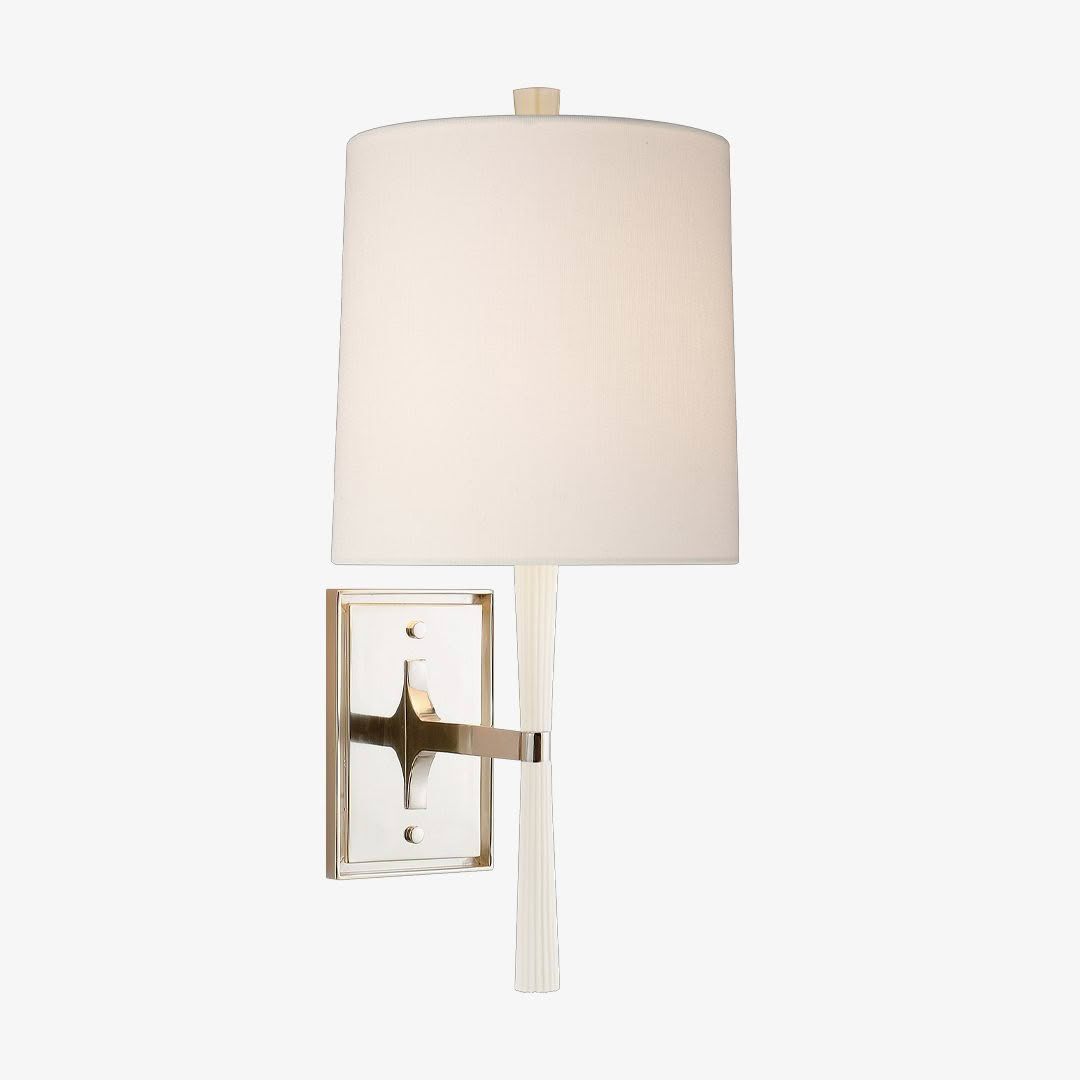 Refined-Rib-Sconce-white