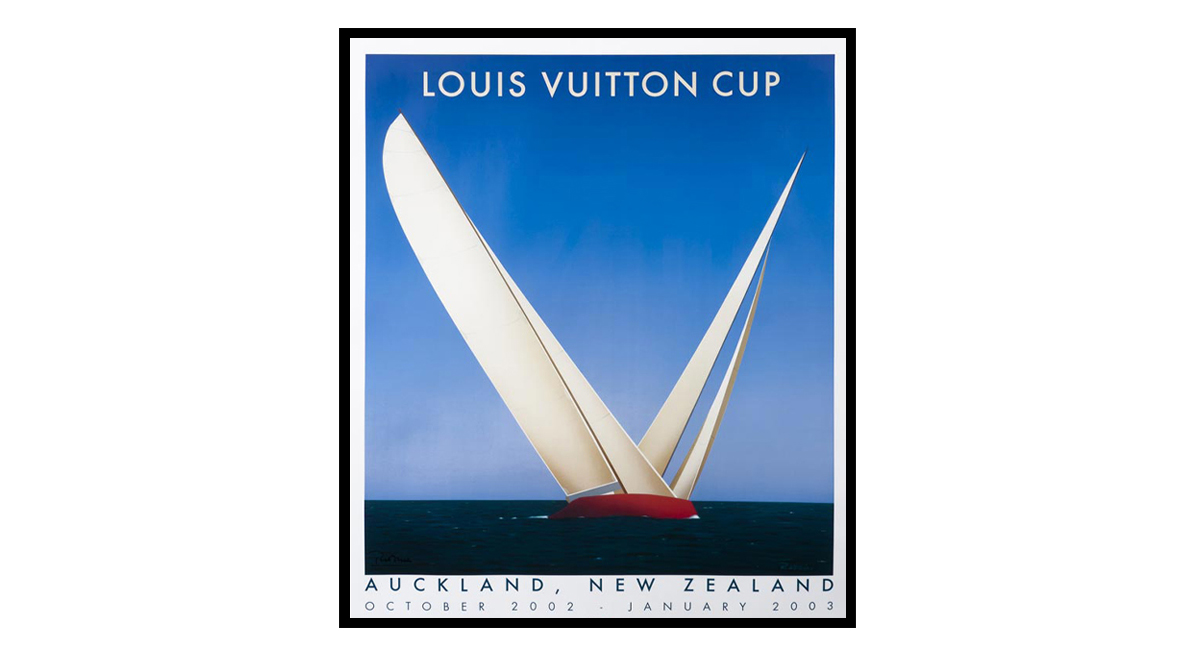 Louis Vuitton Cup 2002 Auckland - Razzia Original Vintage Poster