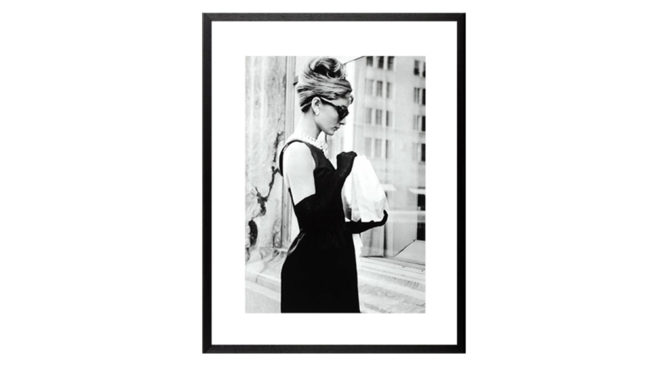 Audrey Hepburn Breakfast at Tiffanys Breakfast print – Large Product Image