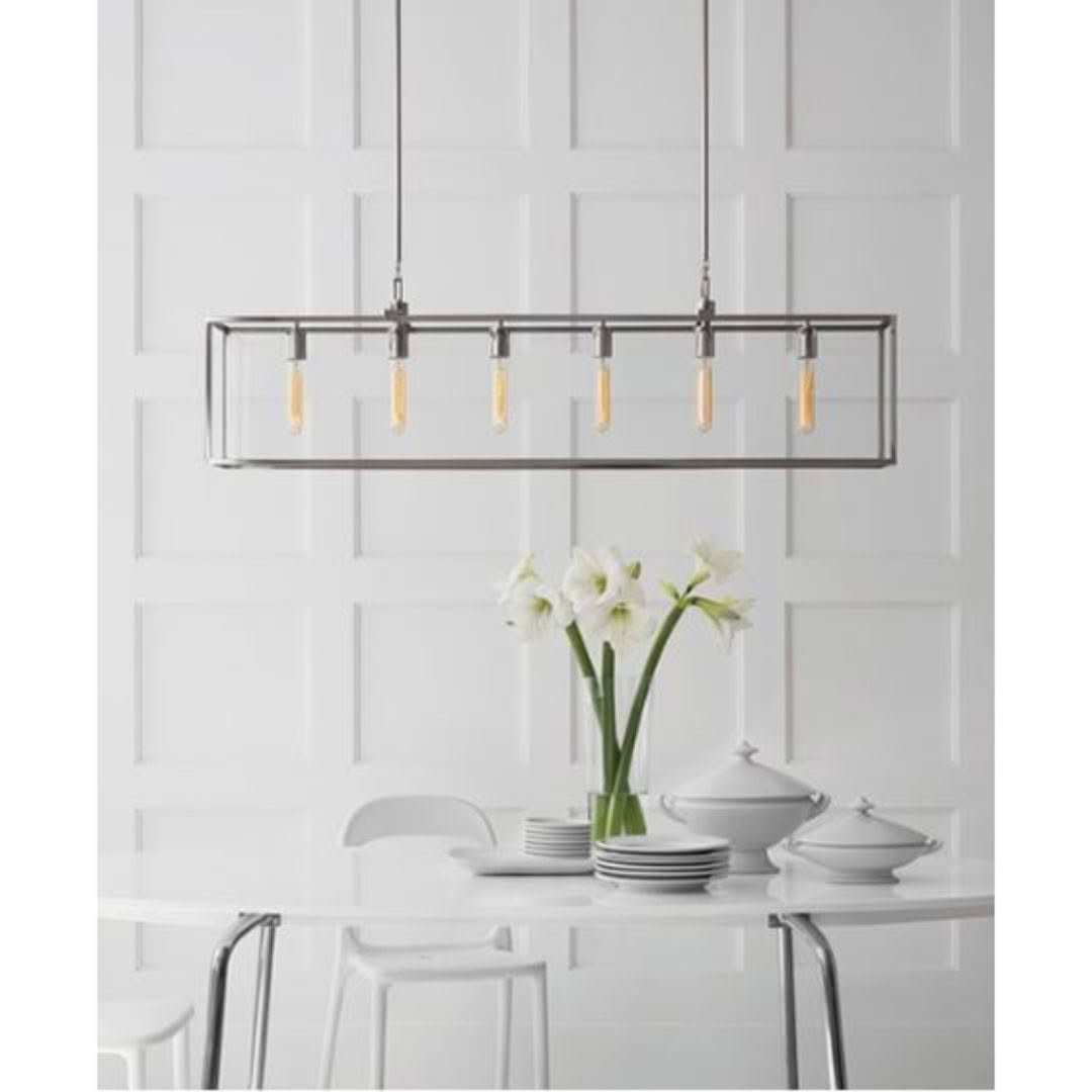 Belden Linear Pendant - Polished Nickel setting