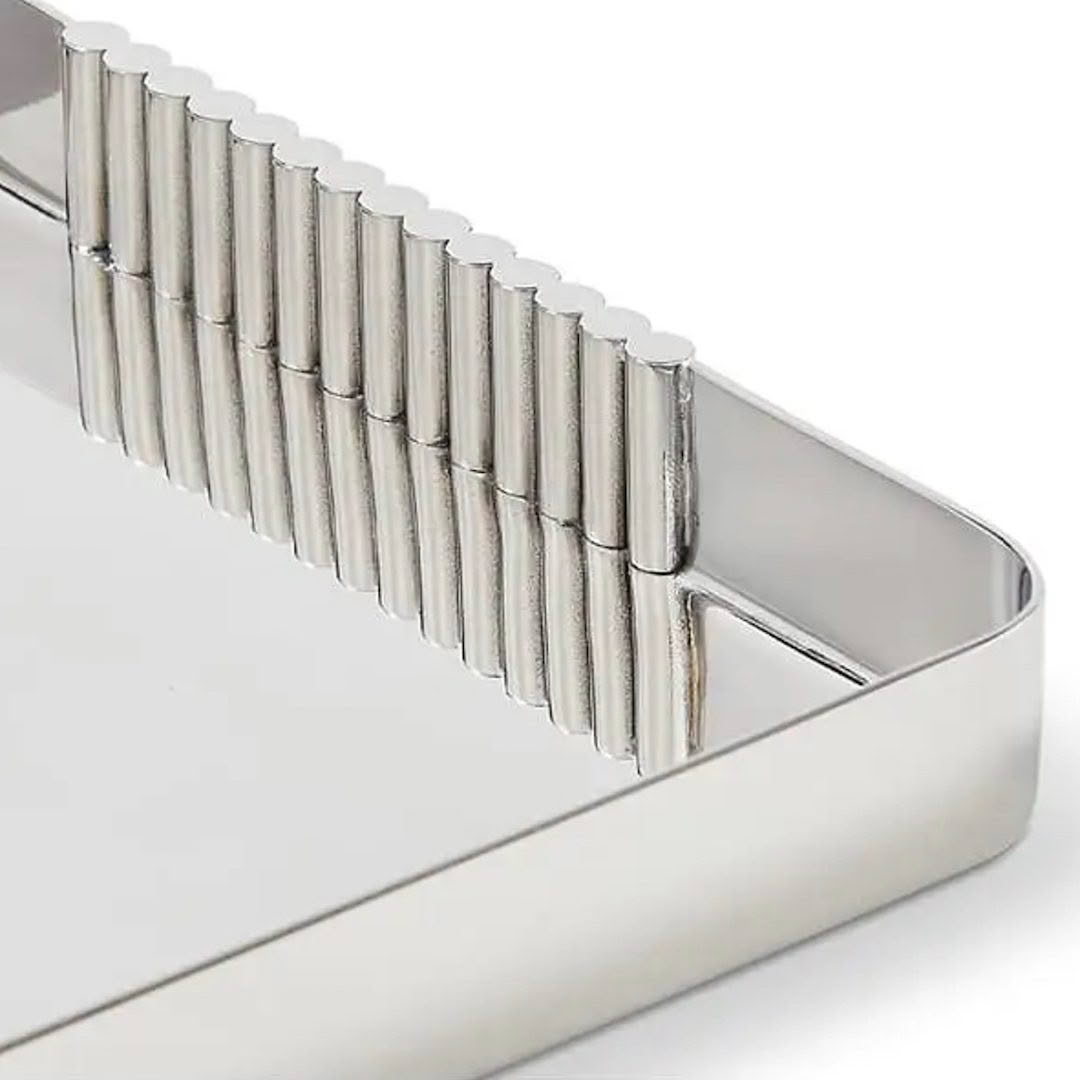 Close-up of a metal pastry cutter with fluted edges