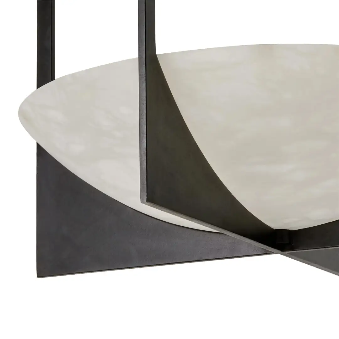 Close-up of modern ceiling lamp design