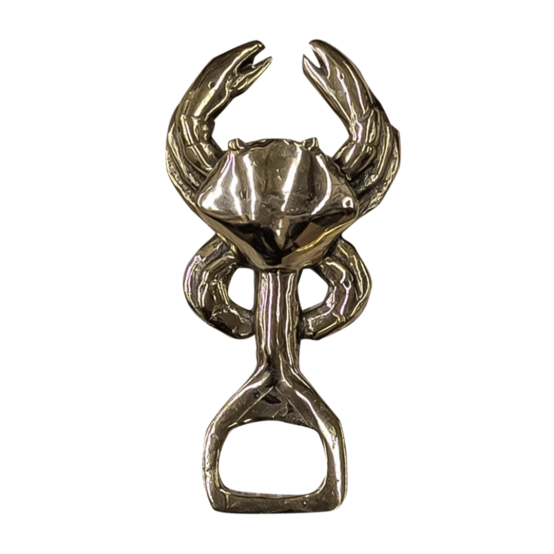 Silver crab-shaped bottle opener