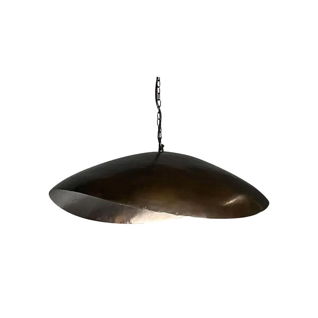 Modern metallic hanging pendant light