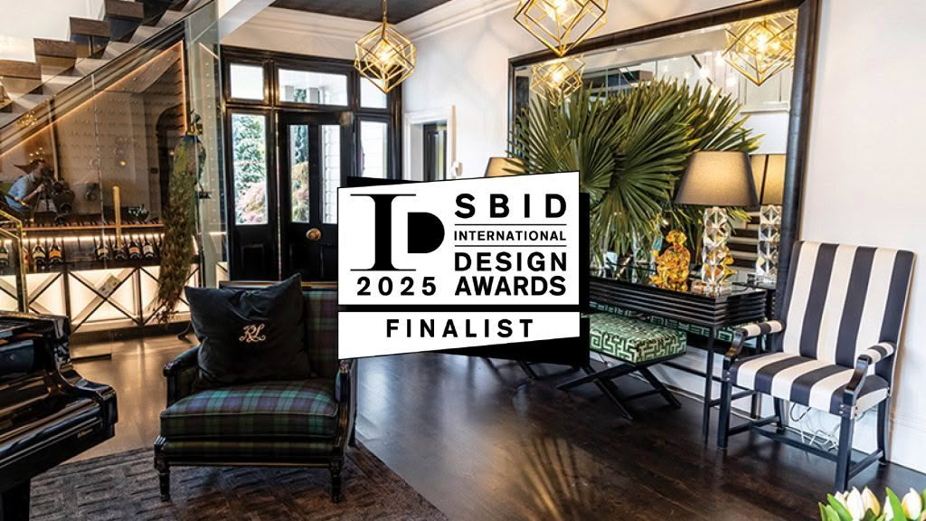 Elegant interior design finalist award 2025 display